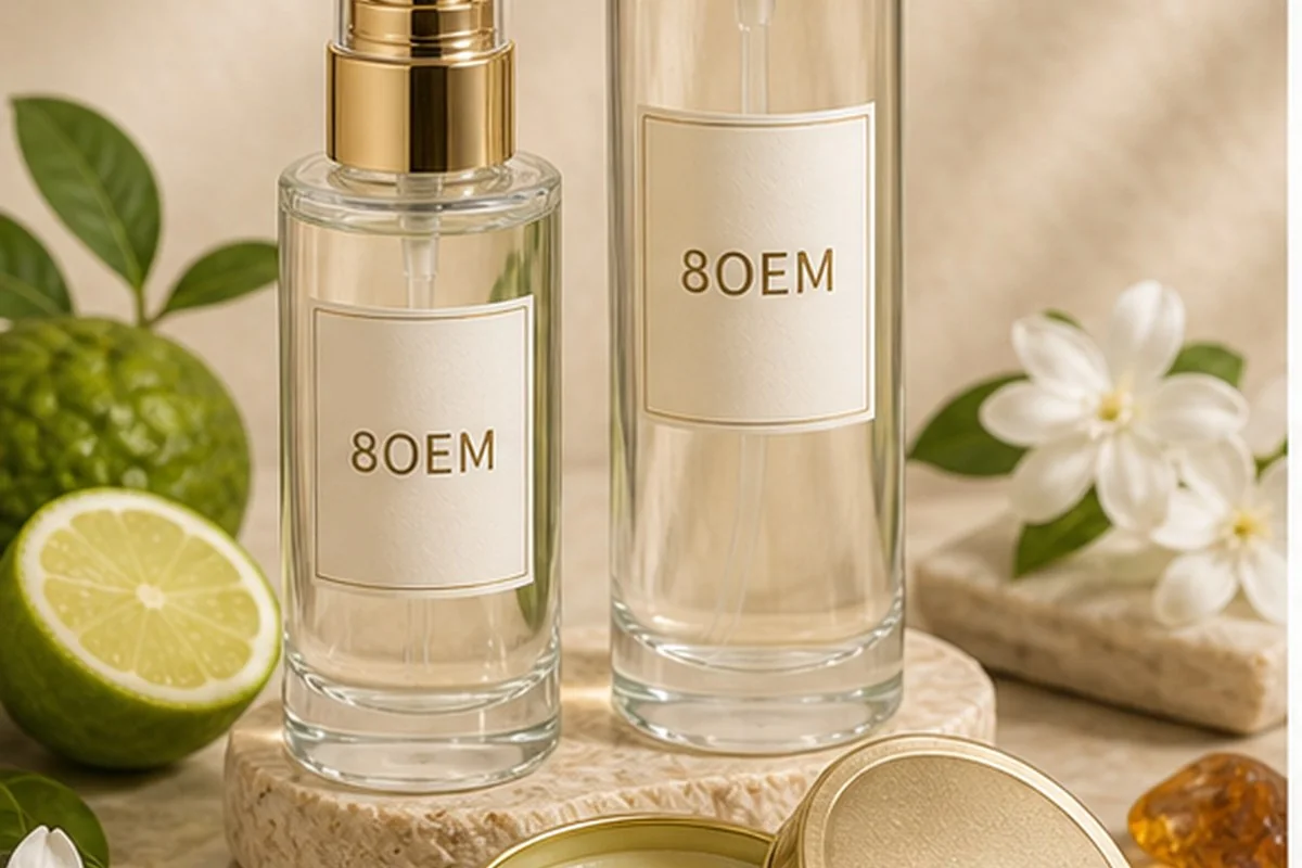 perfume body spray and solid perfume